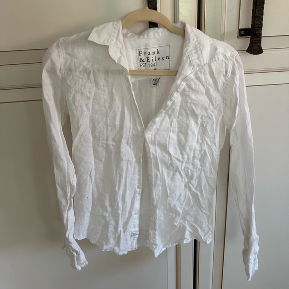 Frank & Eileen BARRY Tailored Button-Up Linen Shirt - Picture 5 of 8